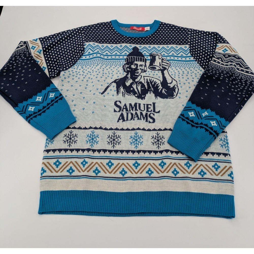 Shinesty Brand Samuel Adams Ugly Sweater Christmas XL Pullover